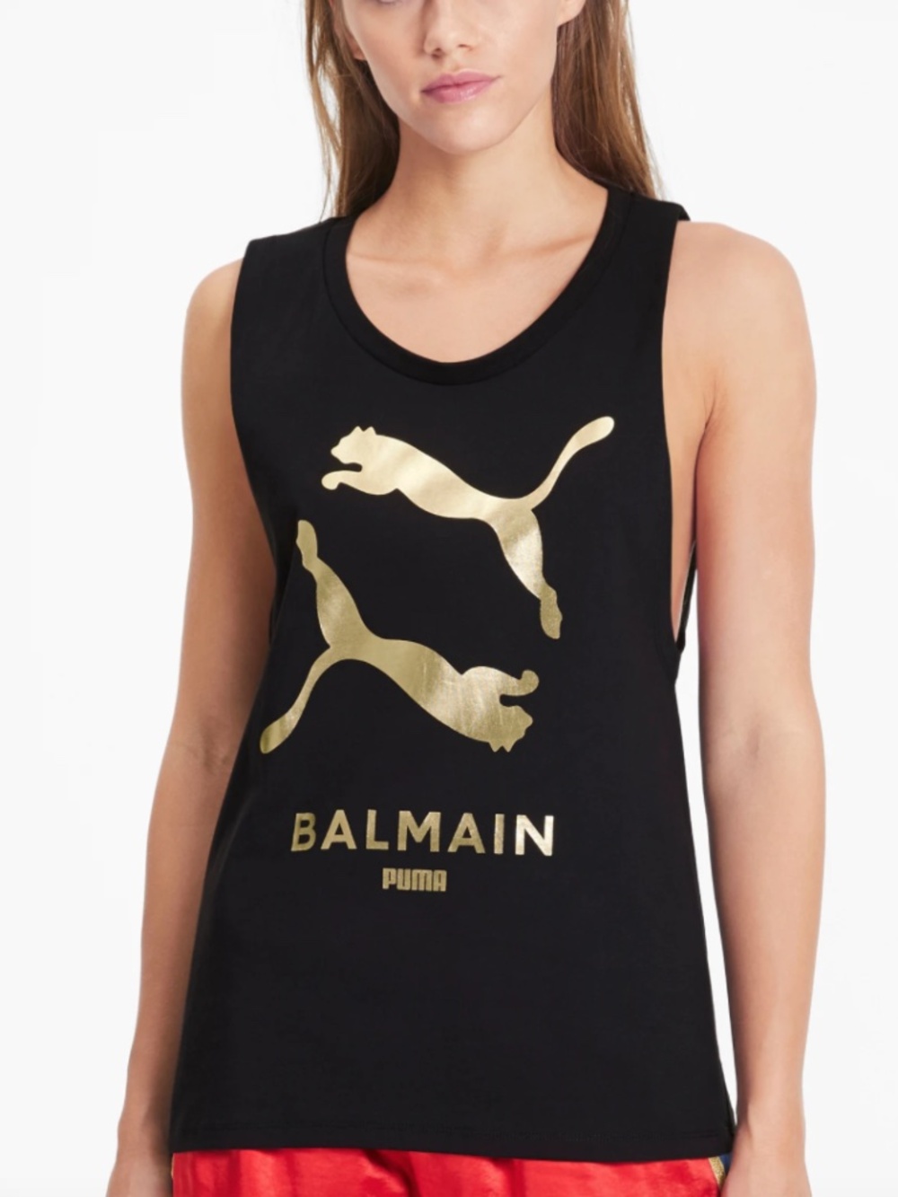 Balmain x Puma Muscle Tee in Black NWT Size S